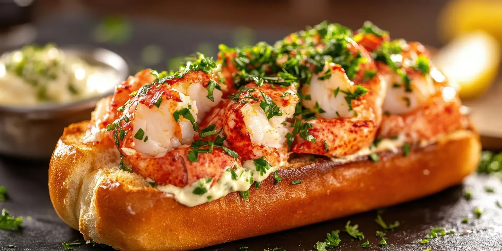Sandwich au homard et persil, Traiteur Côte-Nord